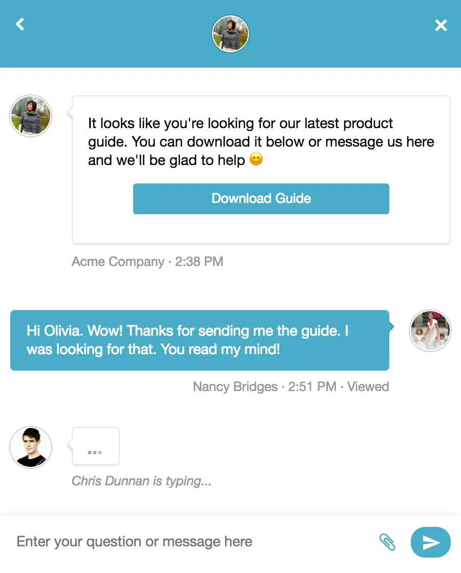 Re:amaze Live-Chat-Oberfläche zeigt Shopify-Bestellkontext neben der Kundenunterhaltung, wie bei Re:amaze zu sehen