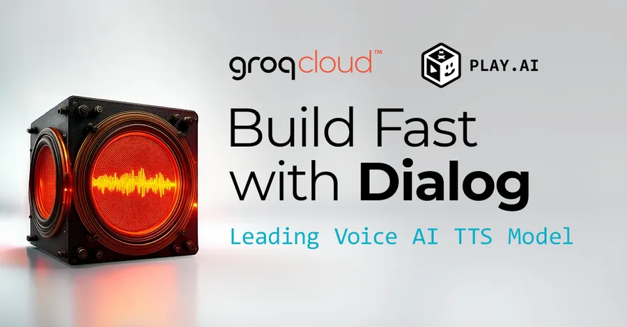 Parceria GroqCloud e Play.ai Voice AI - TTS com LPU para diálogo em tempo real, conforme retirado de Groq