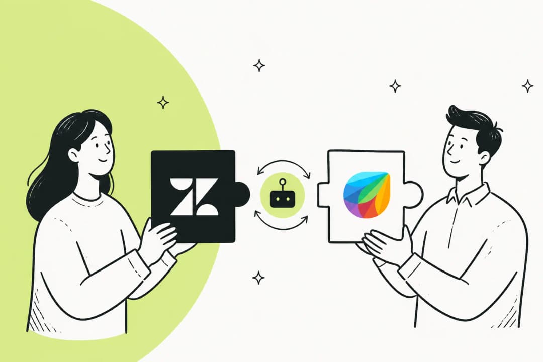 Zendesk vs Freshdesk comparison showing logos and support interface