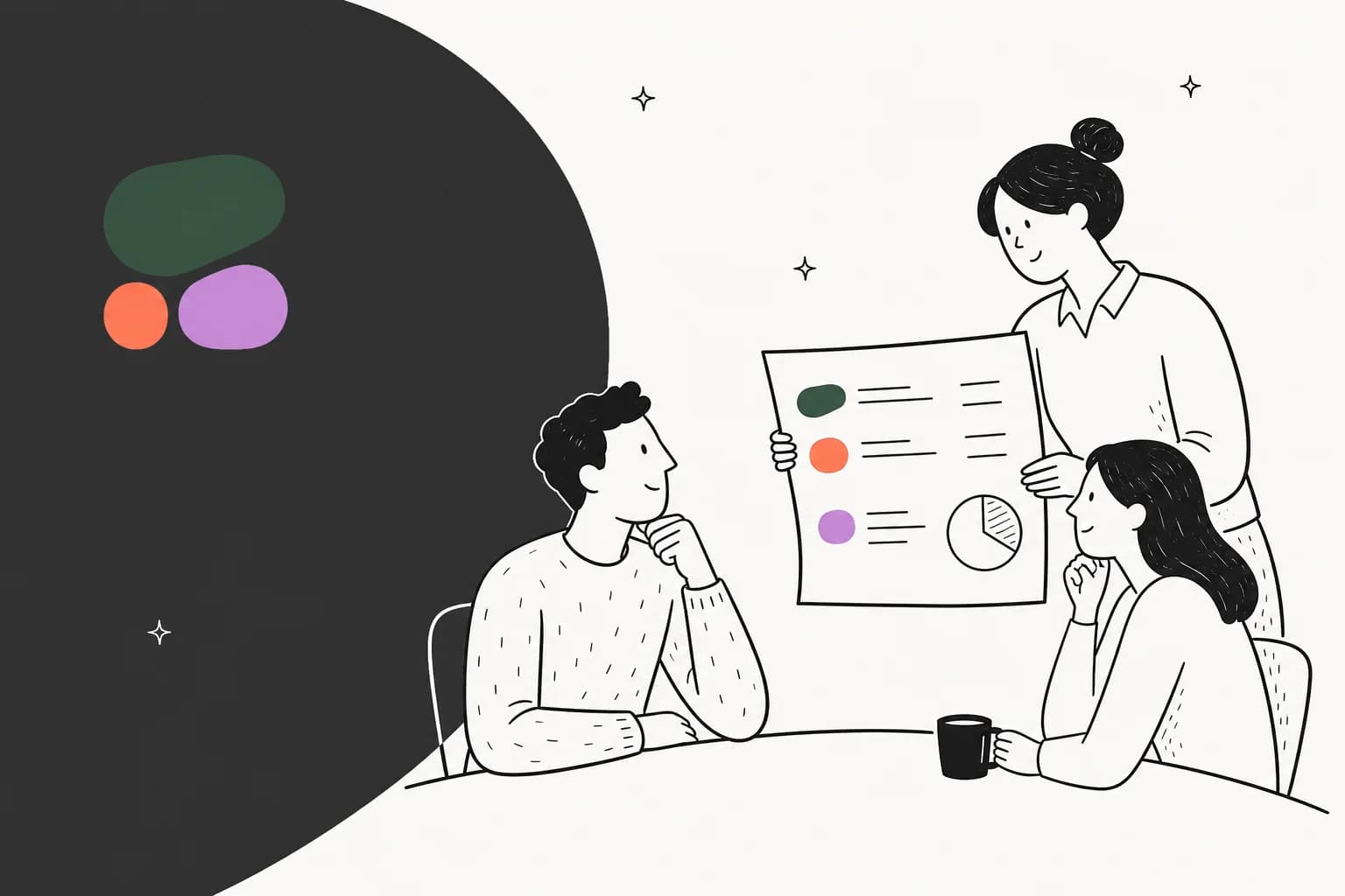 Ilustración de precios de Cohere AI con el logotipo de Cohere y un diseño de tarjeta de precios