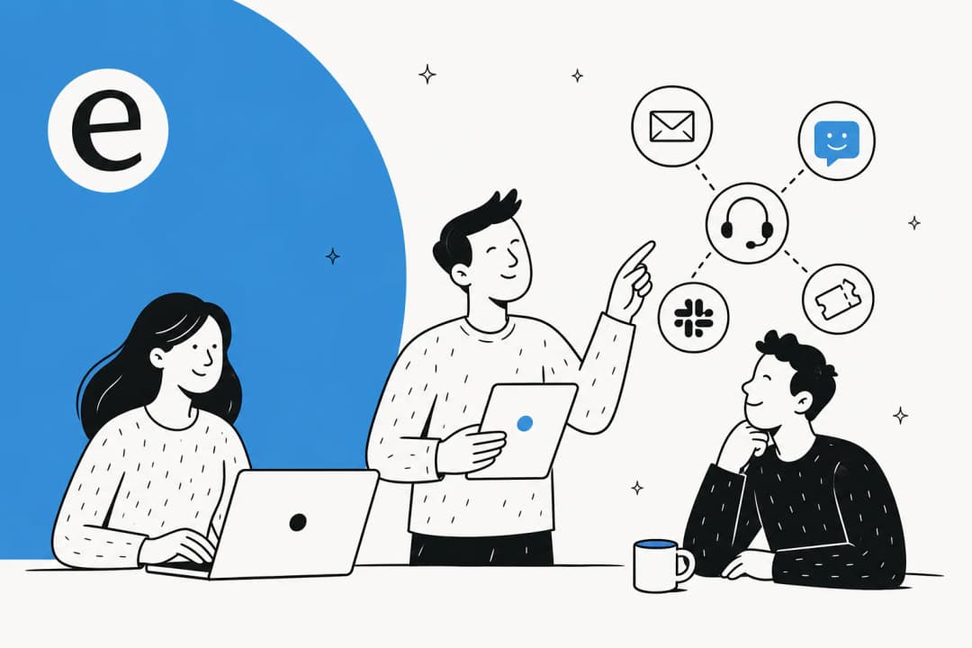 Illustration of a roundup comparing the best help desk software for small businesses