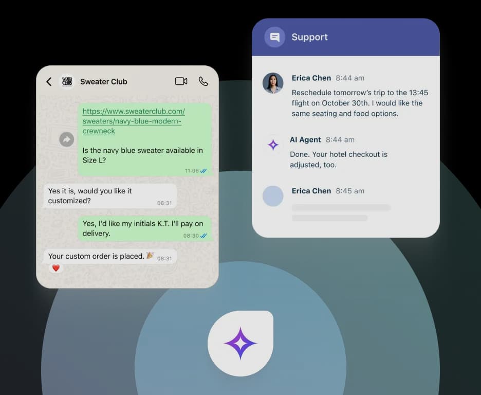 Freshdesk Freddy KI Oberfläche zum Starten von Agenten in Minuten, zeigt Multi-Channel-KI-Automatisierung, wie bei Freshdesk zu sehen