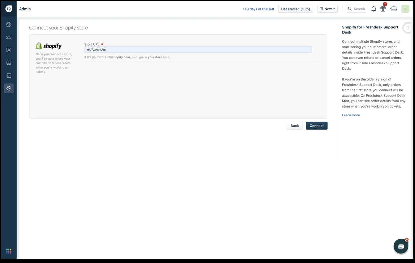 Freshdesk-Plattform-Screenshot mit KI-gestützten Ticketing-Funktionen, entnommen von Freshworks