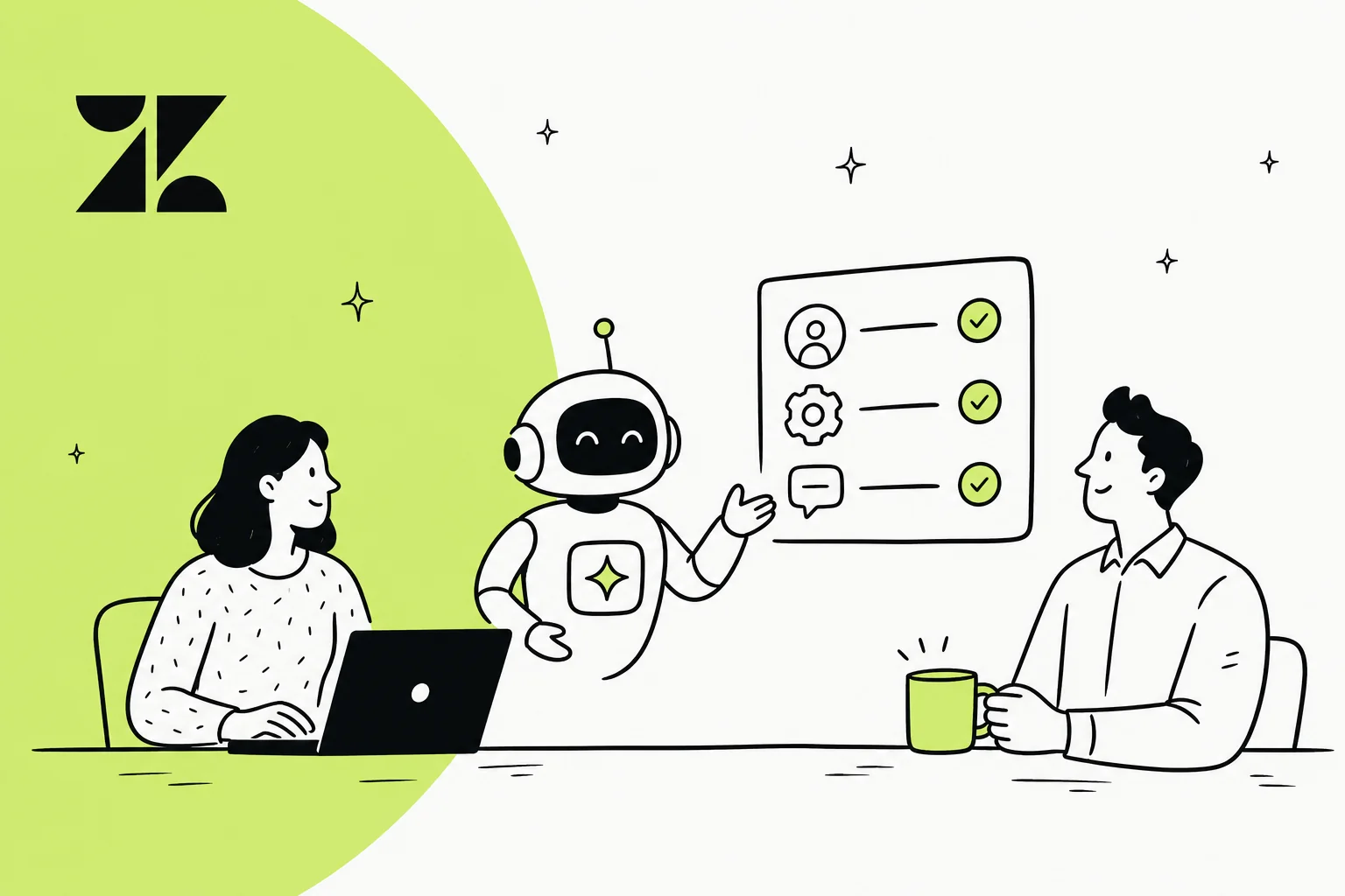 Zendesk Advanced AIの価格内訳をコストレイヤーで示したイラスト