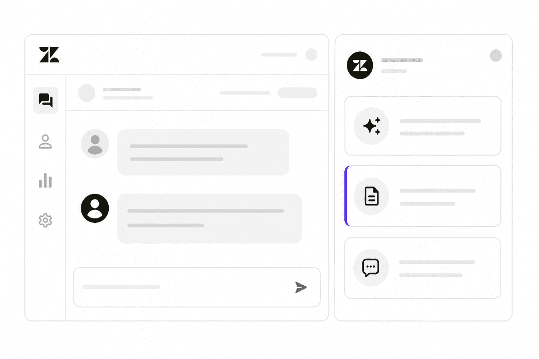 Zendesk AI Copilot review - agent workspace with AI assistant sidebar