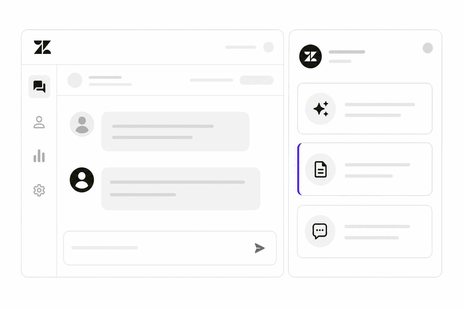 Zendesk AI Copilot review - agent workspace with AI assistant sidebar