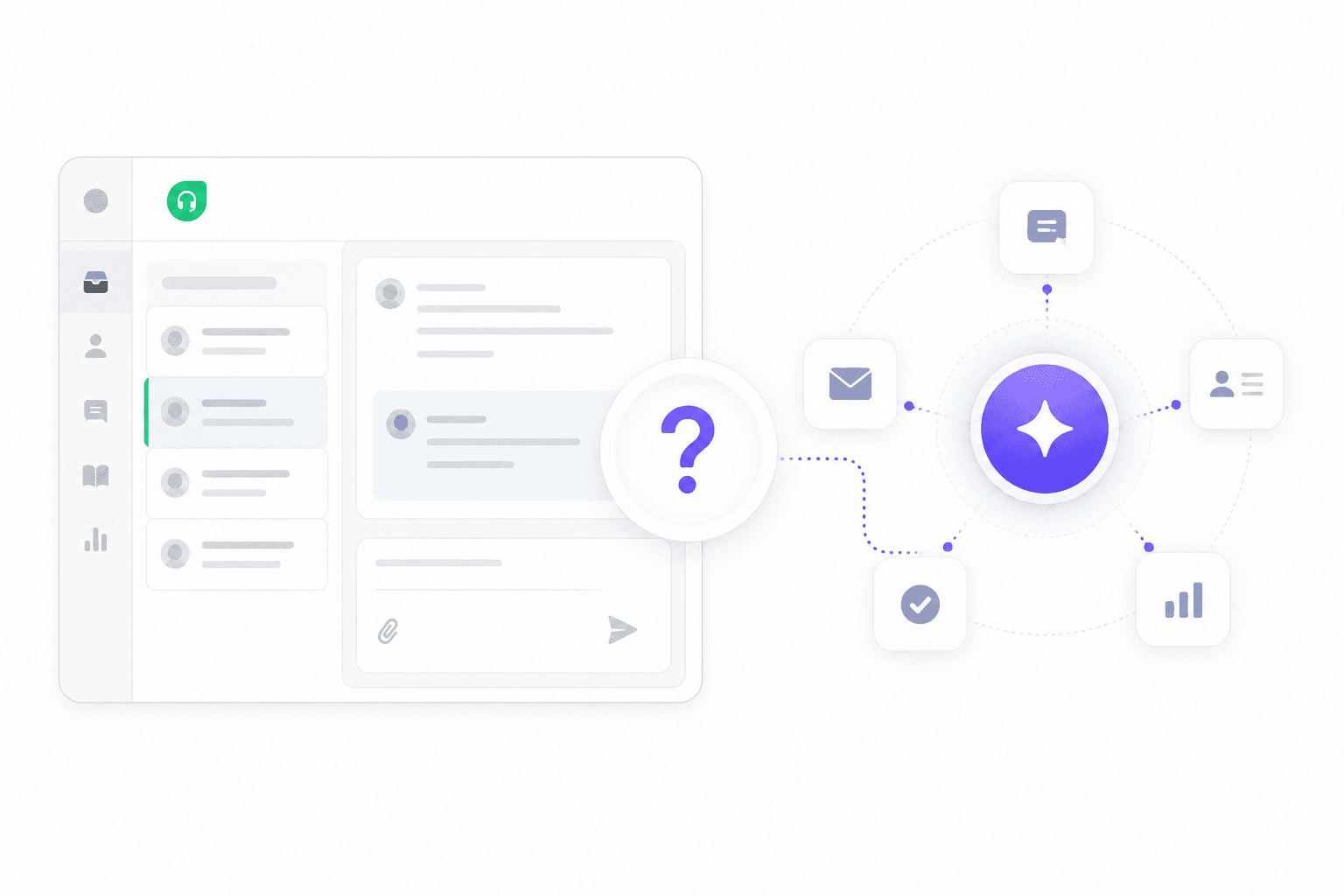 Freshdesk Freddy AI 2026 review - ticket interface with AI assistant indicator
