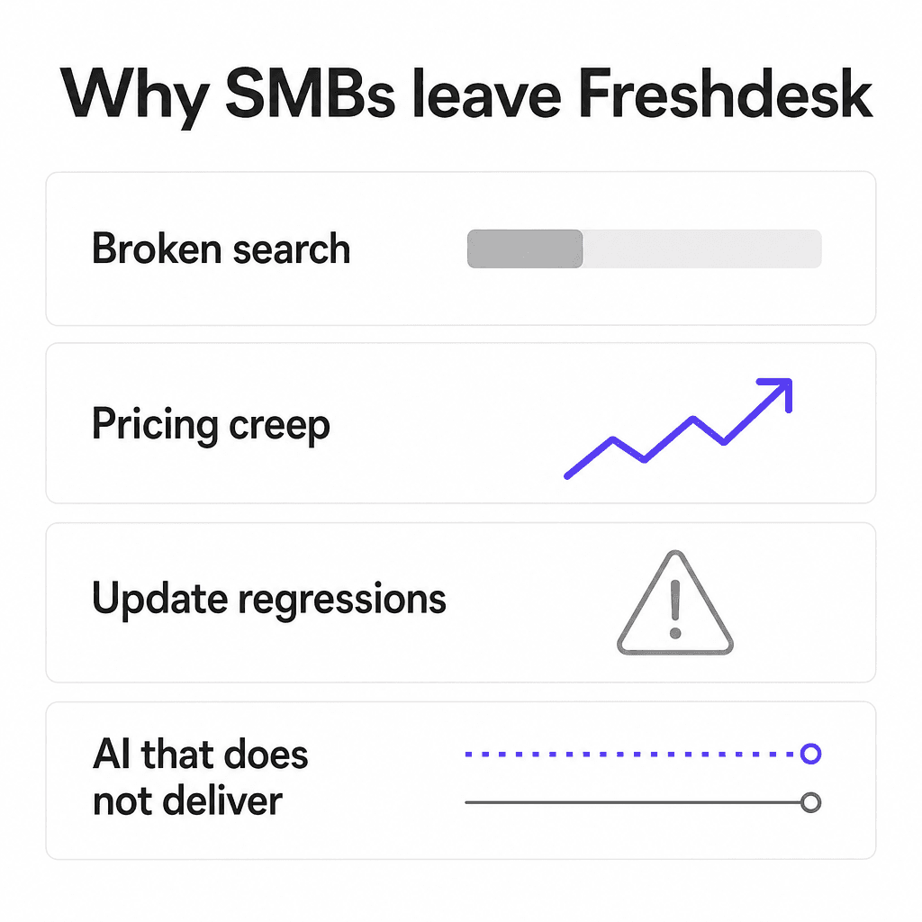 Por que PMEs deixam o Freshdesk