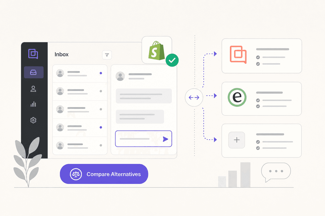 Comparison of Gorgias alternatives for Shopify customer support
