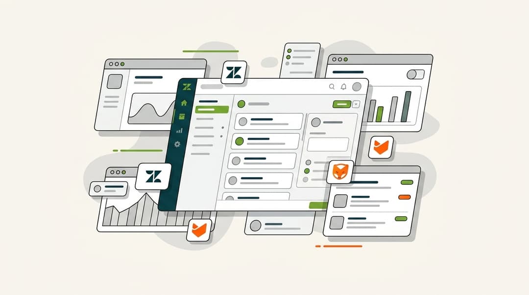 Imagen de portada para Zendesk vs HappyFox: Comparación completa 2026