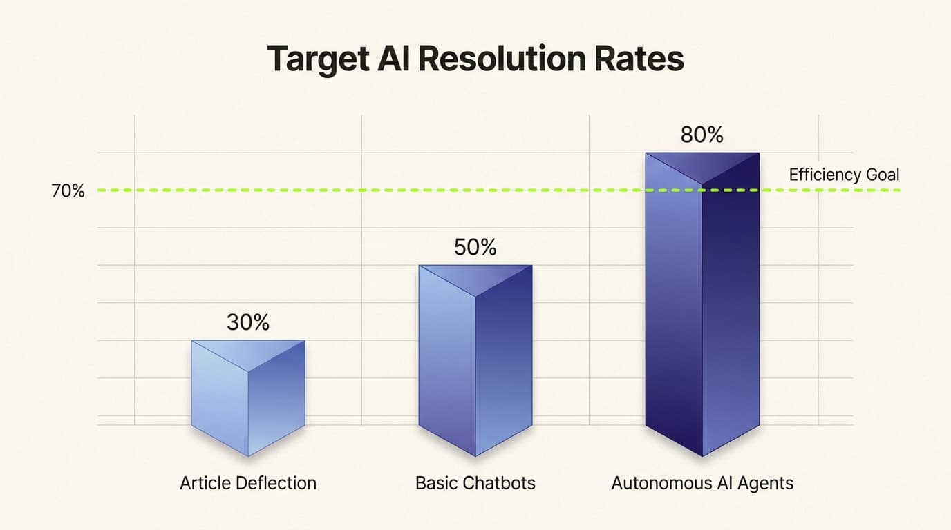 Atteindre un taux de résolution de 80 % nécessite de passer du simple détournement par article à des agents IA autonomes capables d'un raisonnement complexe.