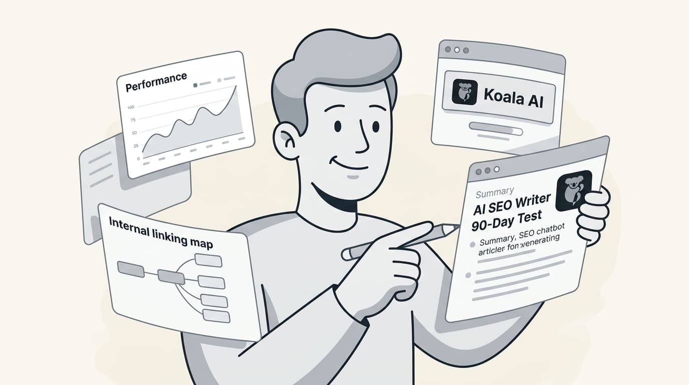 Koala Writer レビュー 2026 のバナー画像: AI SEO ライターを90日間テストした結果