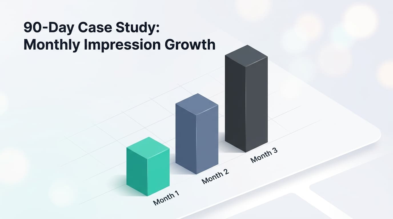 Koala AI の SEO 最適化出力を使用した90日間のケーススタディで、テストした3つのサイトすべてで検索の可視性が急上昇しました。