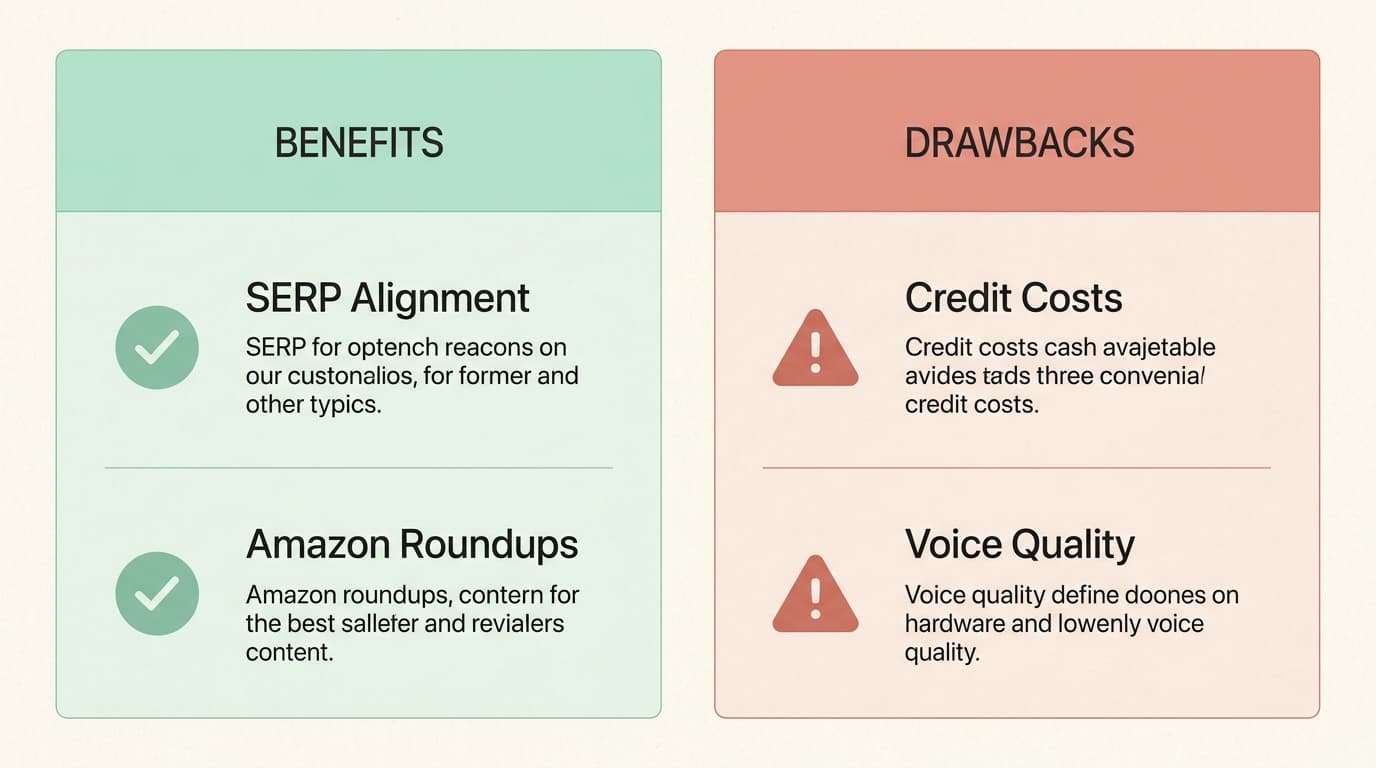 Koala Writer は業界をリードする SERP 整合性を提供しますが、より高い予算と、最高の結果を得るための手動編集が必要です。