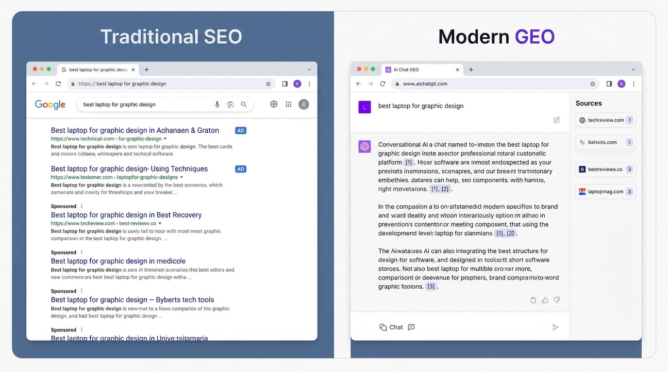 SEO is evolving from ranking in blue links to securing brand citations within AI-generated answers.