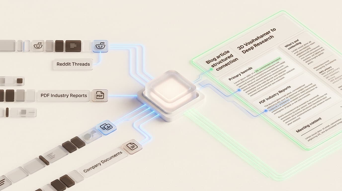 eesel AI synthesizes primary sources like Reddit and internal data to create high-authority content with transparent citations.