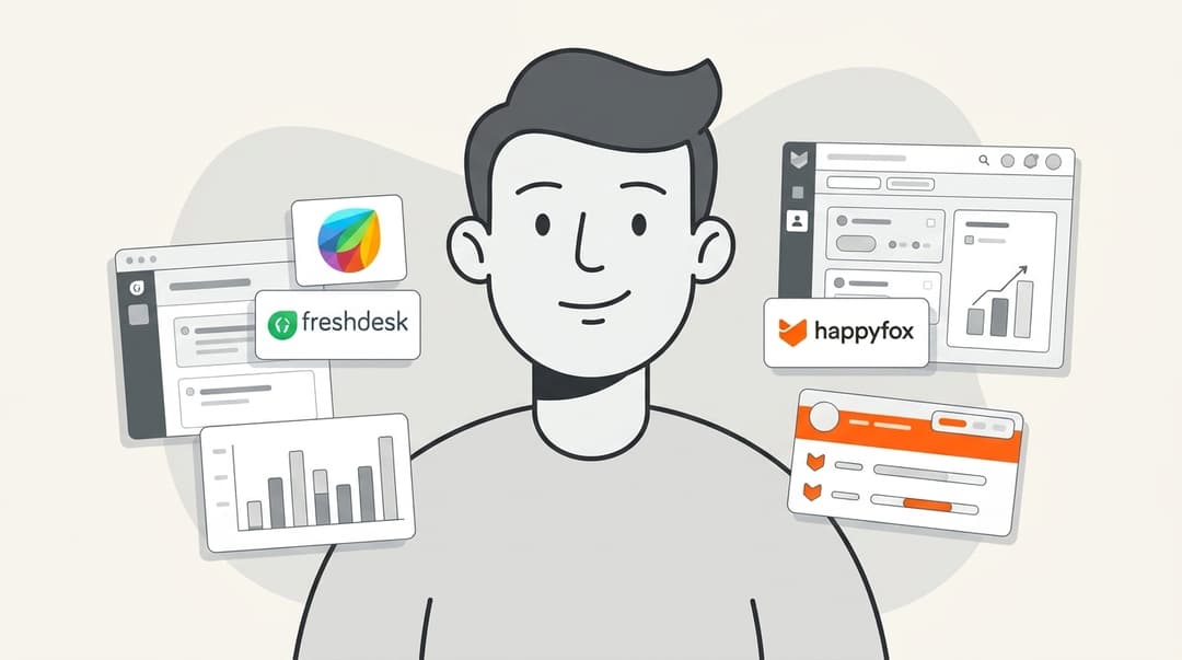 Banner image for Freshdesk vs HappyFox: Which helpdesk should you choose in 2026?