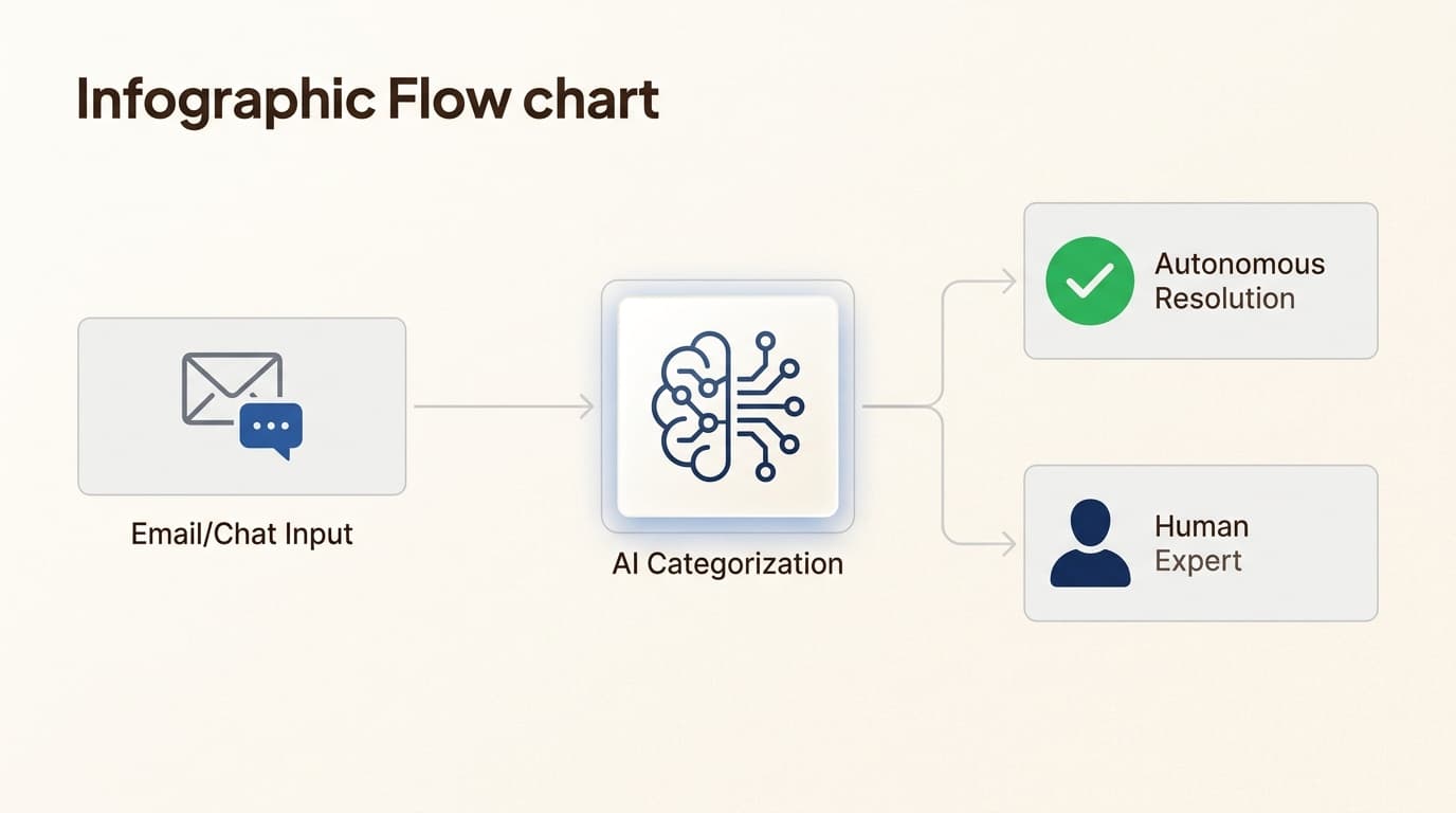 Modern helpdesks use AI to instantly categorize and resolve queries or route them to the right expert.