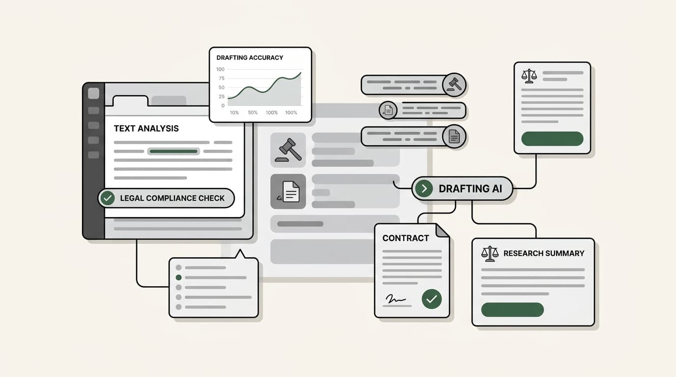 Image de couverture pour les 7 meilleurs outils de rédaction IA pour les cabinets d'avocats : nos choix pour 2026