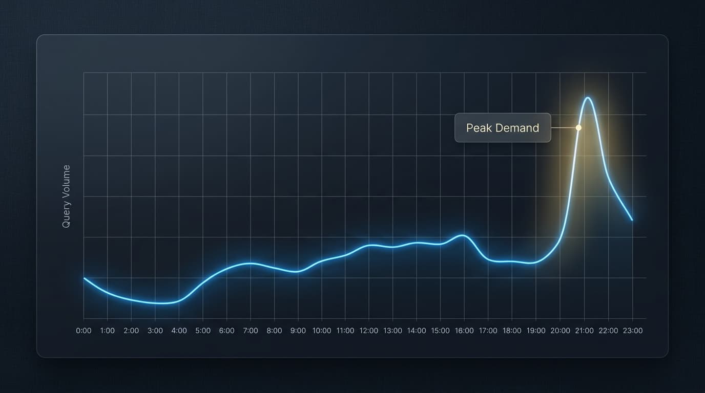 Les données montrent que les questions sur les avantages sociaux atteignent fréquemment un pic lorsque les équipes RH sont hors ligne, faisant du support IA 24h/24 et 7j/7 un outil essentiel.