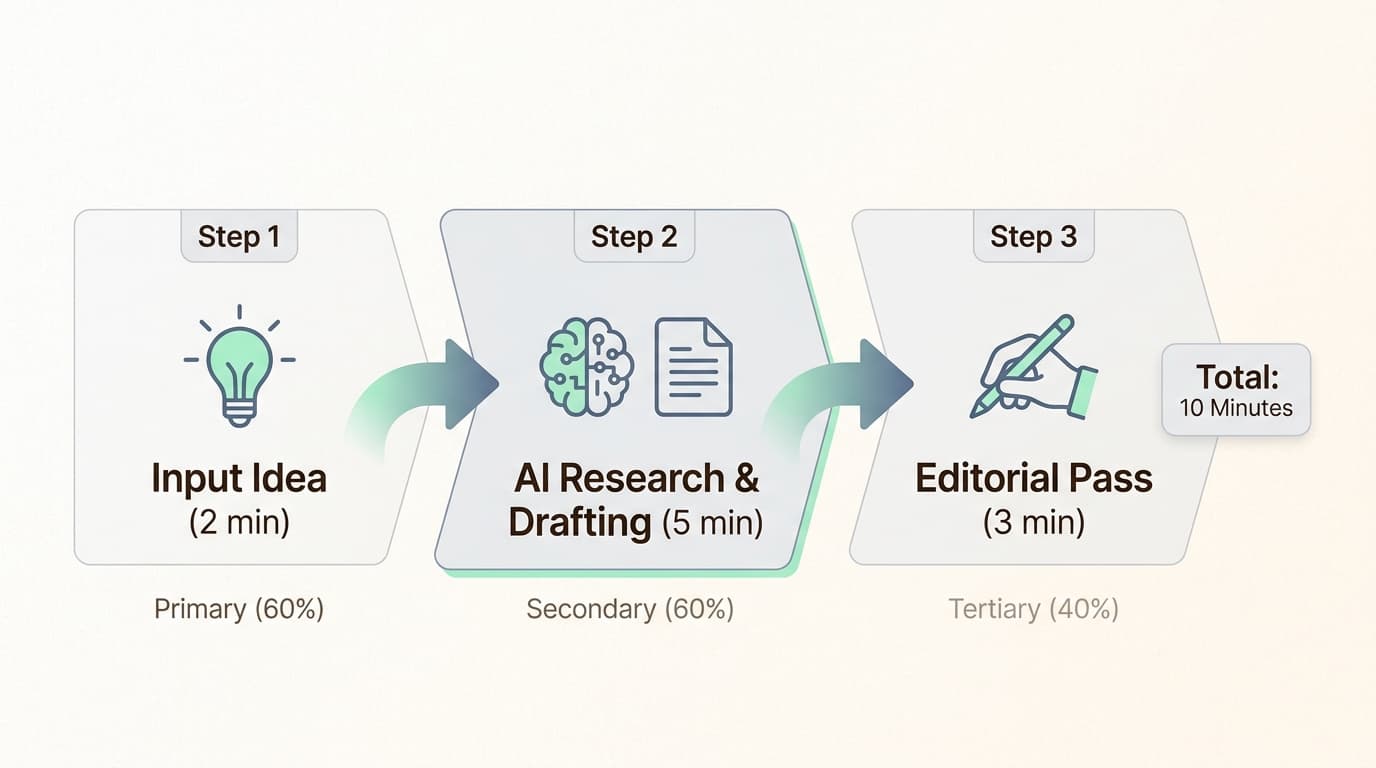 The 10-minute test benchmarks how efficiently a tool moves from a raw concept to a polished, client-ready deliverable.