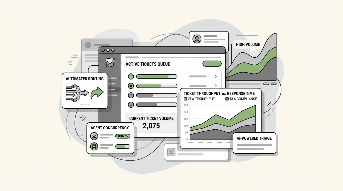 Imagen de banner para los 7 mejores software de helpdesk para un alto volumen de tickets en 2026