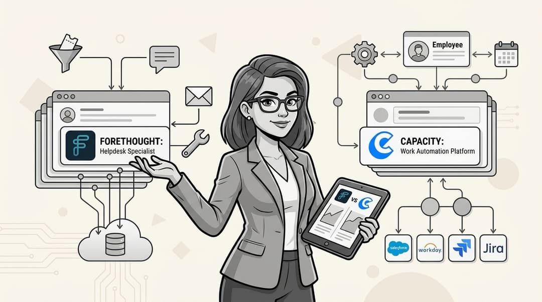 Banner image for Capacity AI vs. Forethought: Which enterprise AI agent is right for you in 2026?