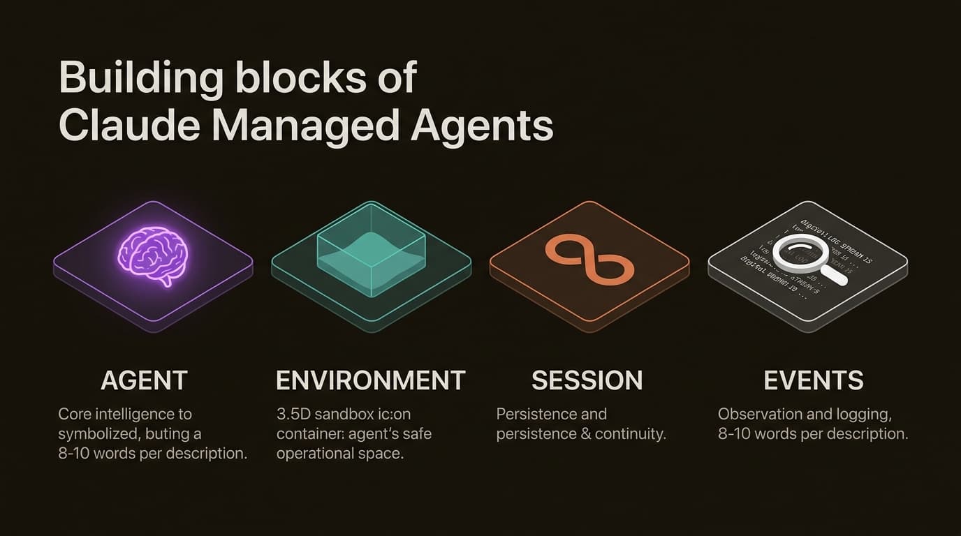 Claude Managed Agentsインフラストラクチャを支える4つのモジュールコンポーネント。