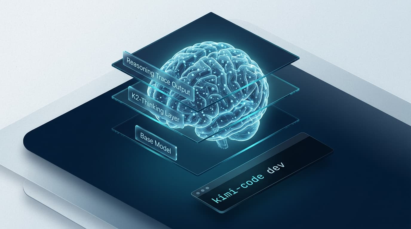 Kimi K2.6のアーキテクチャは、専門的な推論レイヤーを活用し、複雑なコーディングタスクを処理してから出力を生成します。