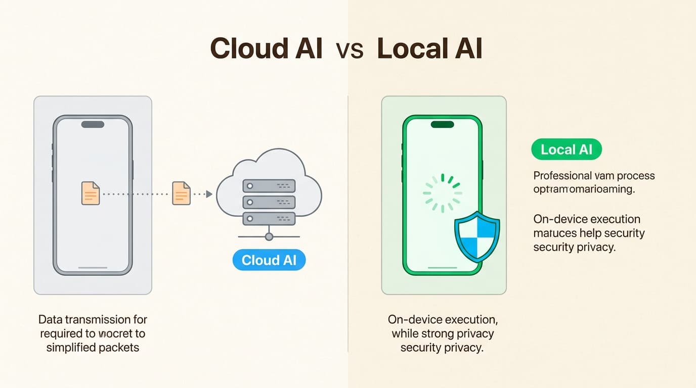 Local AI processing ensures your sensitive data never leaves your smartphone, offering a private alternative to traditional cloud-based assistants.