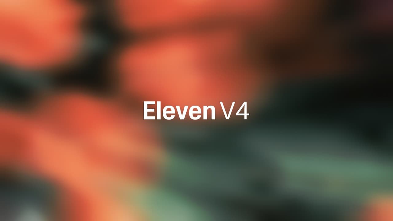 ElevenLabs developer video introducing Eleven v4 and v4 Turbo