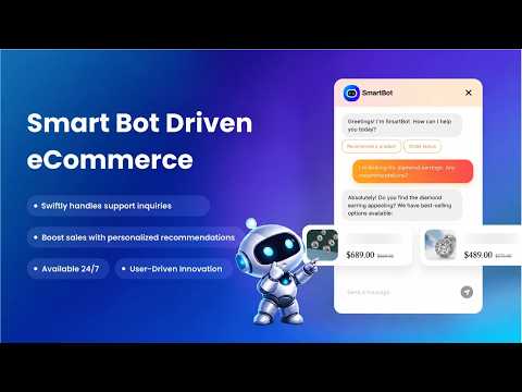 BestChat's demo video of SmartBot on a Shopify store, as published on the BestChat YouTube channel