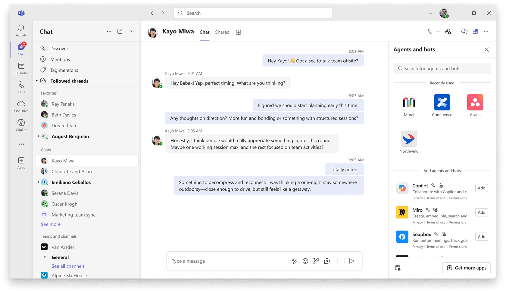 Microsoft 365 Copilot being added from the Teams app pane, as taken from Microsoft Support