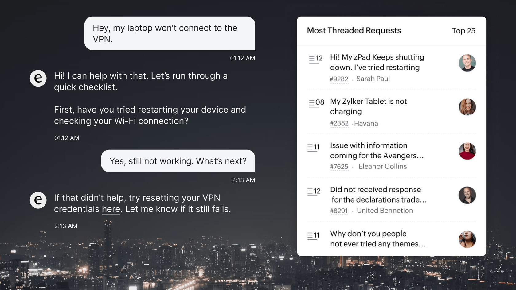 AI chatbot's benefit, which is always on and efficient.