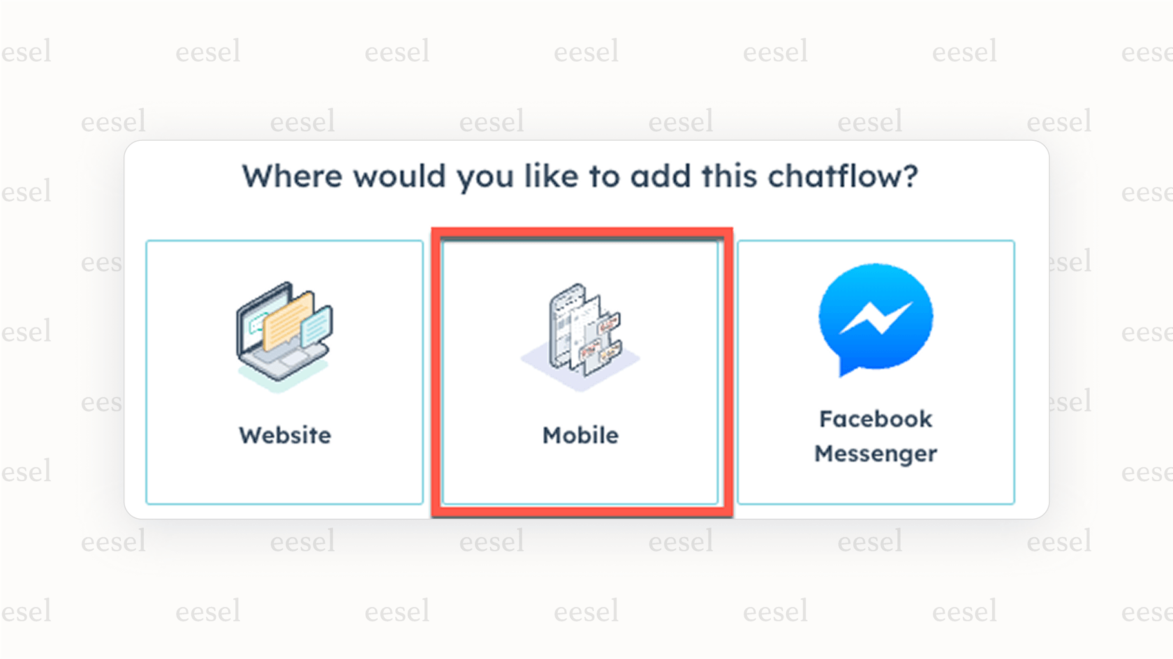 Creating a new HubSpot AI chatflow.