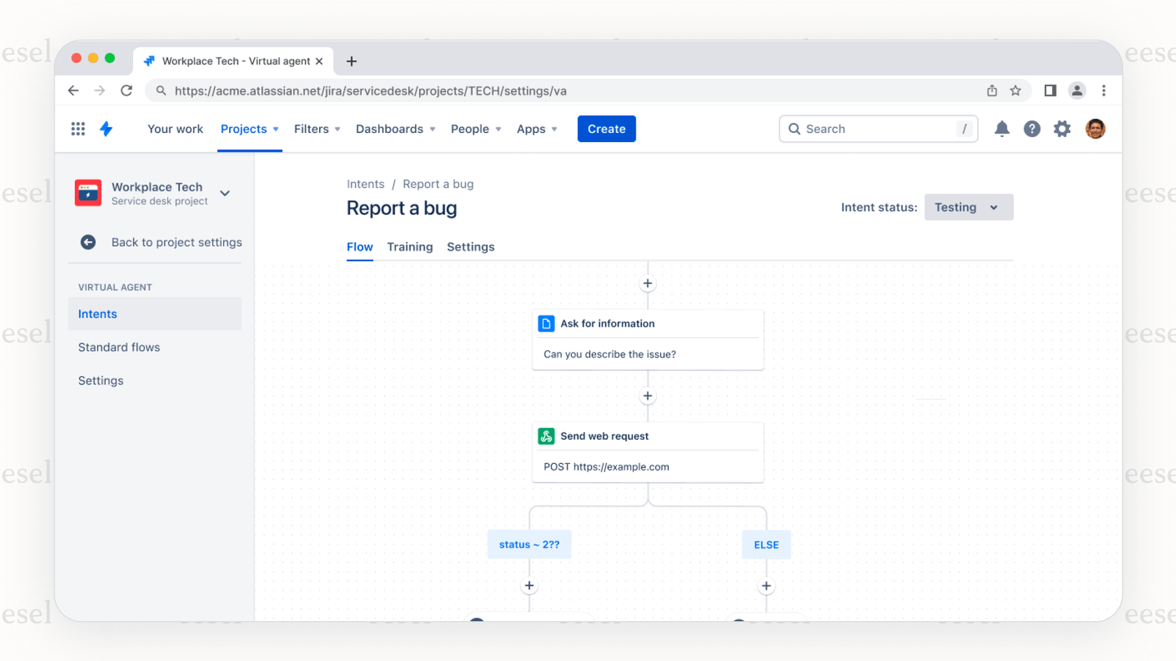 The robust setup of the native Jira AI agent.