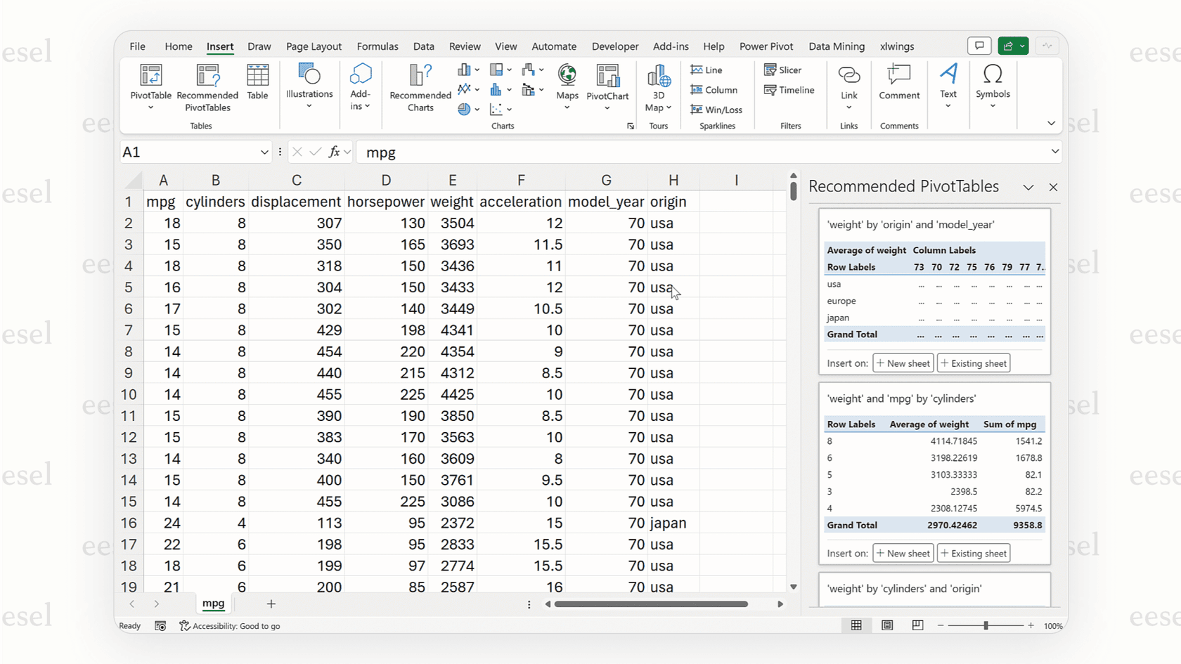 A screenshot of the Google Drive AI in Sheets creating a pivot table automatically from a plain English prompt.