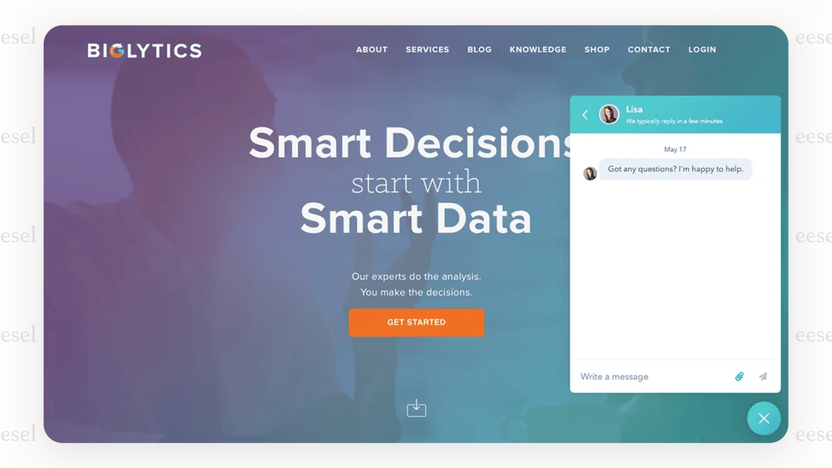 A screenshot demonstrating how the HubSpot AI Chatbot uses CRM data to personalize the user experience.