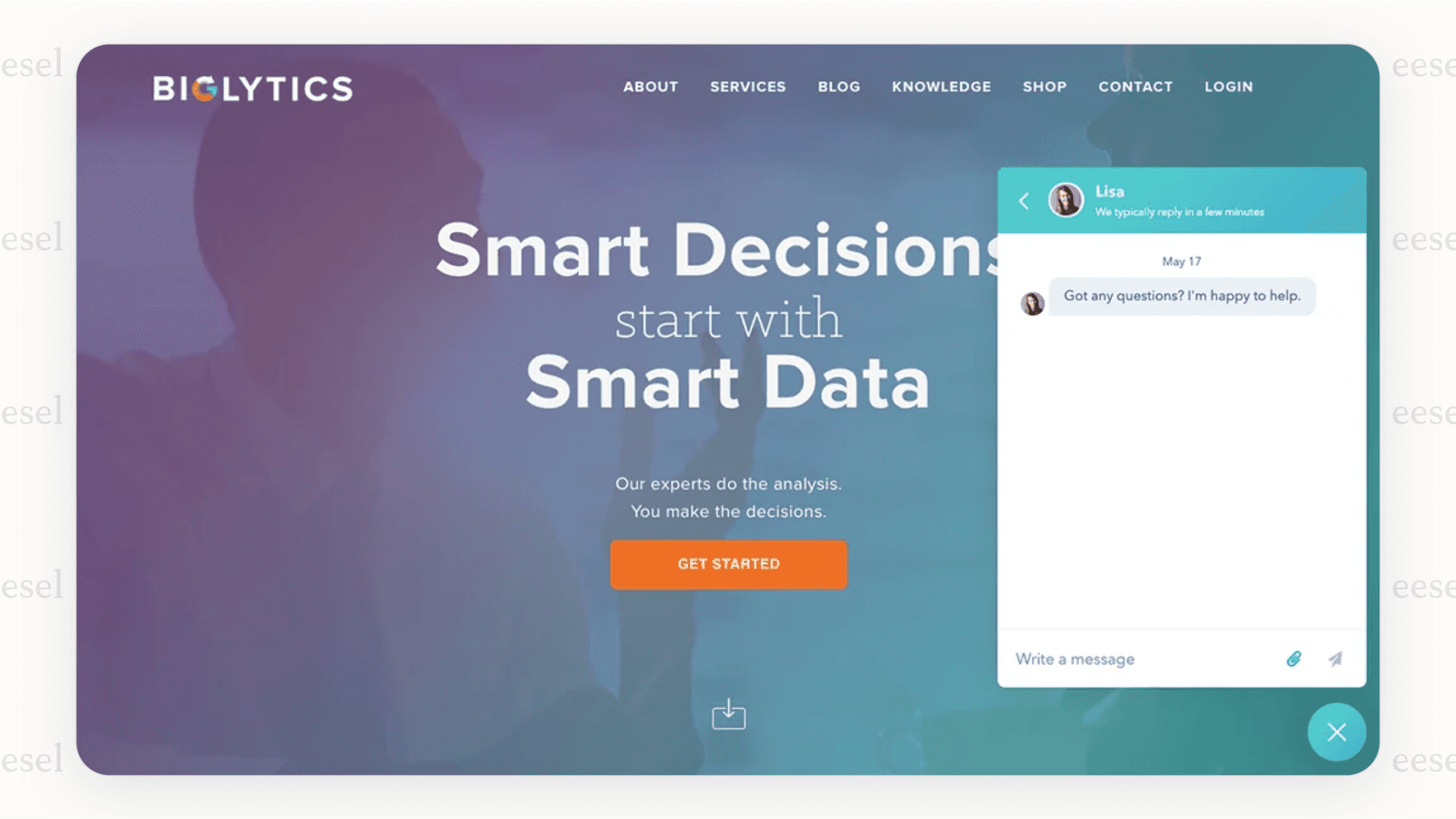 A screenshot demonstrating how the HubSpot AI Chatbot uses CRM data to personalize the user experience.