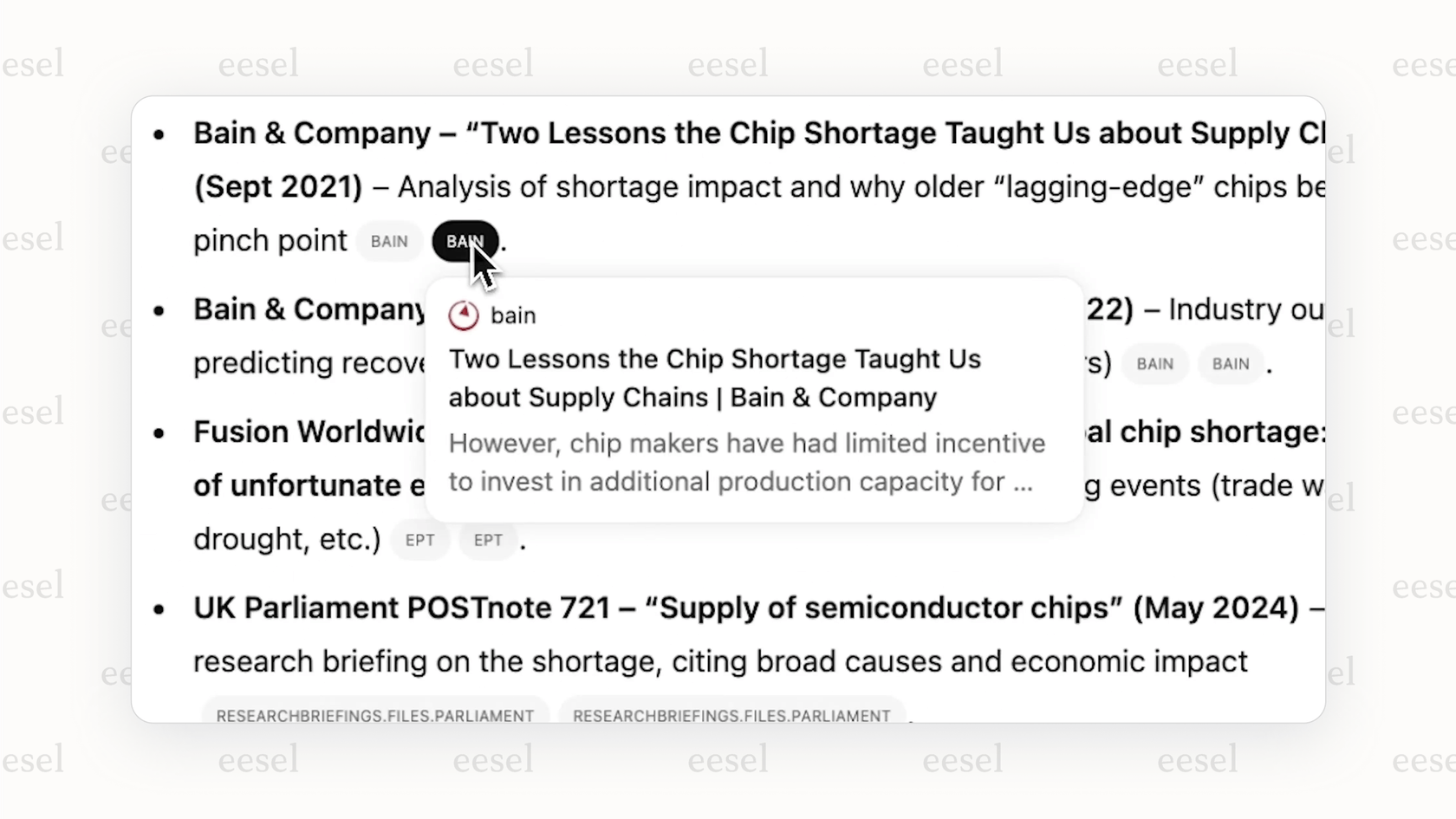 ChatGPT's agents for deep research.