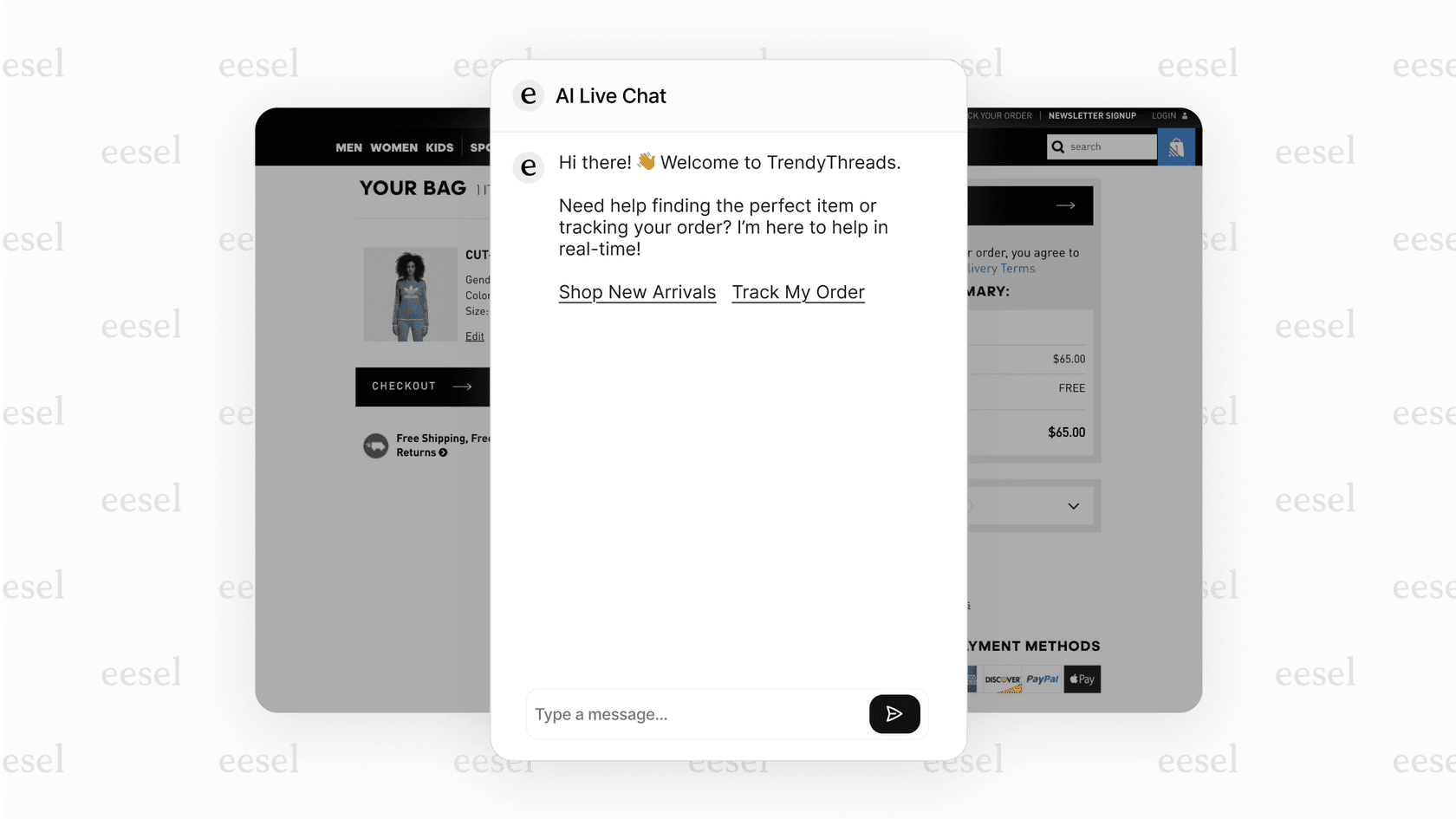 Un visiteur de site web interagissant avec le meilleur logiciel de chat en direct.