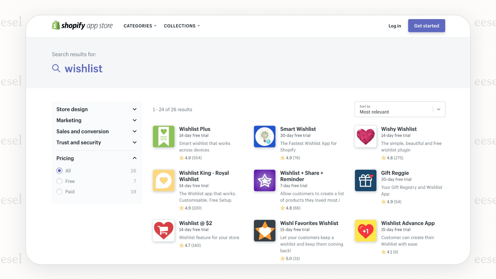 A view of the Shopify App Store, highlighting why it