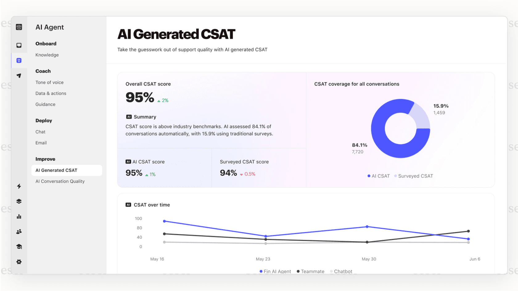 A screenshot showing an agent