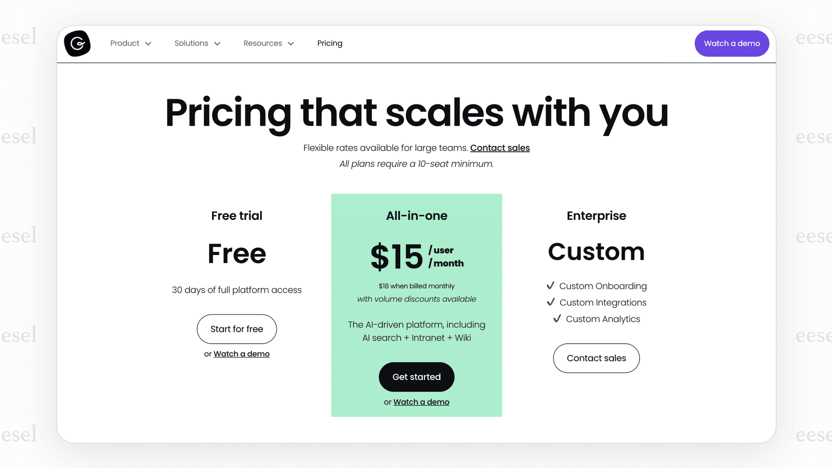 Screenshot of Guru AI