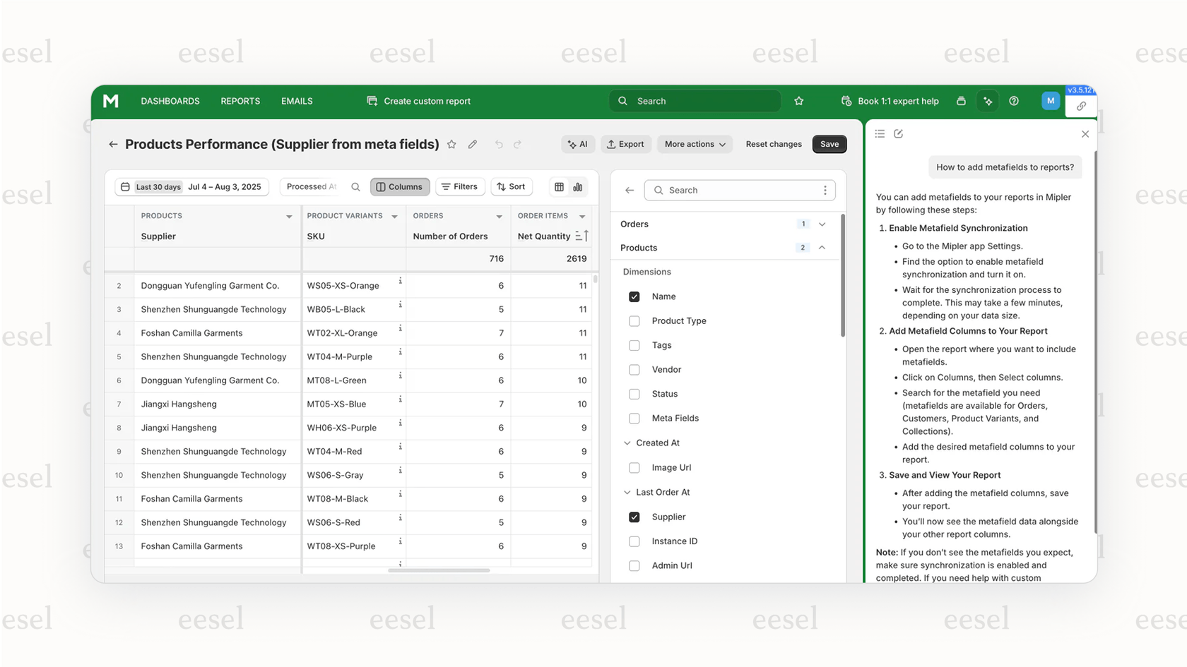 Erstellen eines benutzerdefinierten Berichts im Shopify-Admin, eine leistungsstarke Funktion, die im Advanced-Shopify-Preisplan für skalierende Unternehmen enthalten ist.