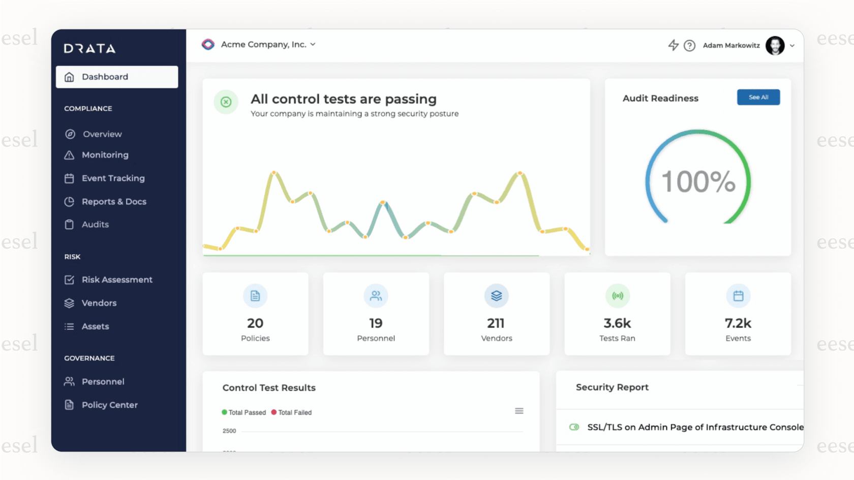 A screenshot showing the simple, no-code process of providing an AI for compliance monitoring agent with contextual data from various sources.