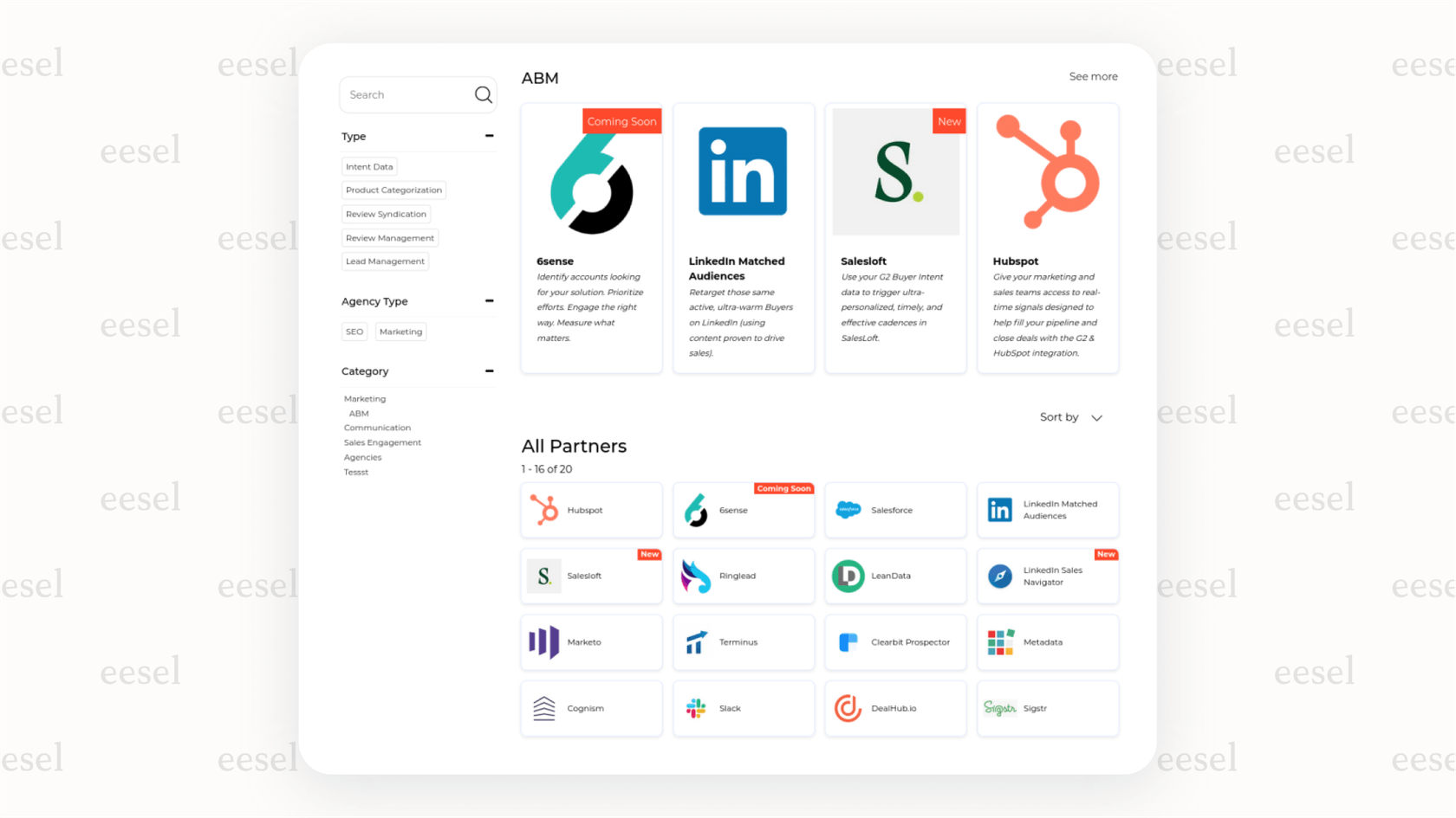 Eine Ansicht der PartnerStack-Plattform, auf der Benutzer viele der besten SaaS-Partnerprogramme über ein einziges Dashboard durchsuchen und ihnen beitreten können.