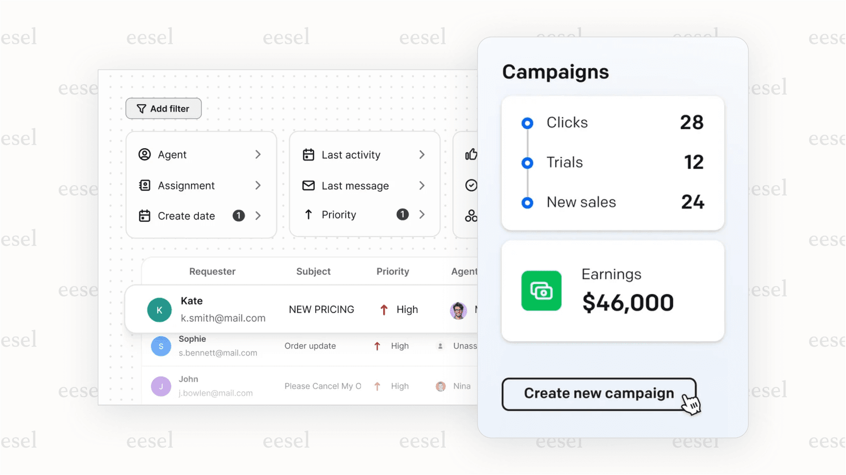 A screenshot of the Text affiliate dashboard, illustrating the tracking and reporting features for an AI affiliate marketing partner.