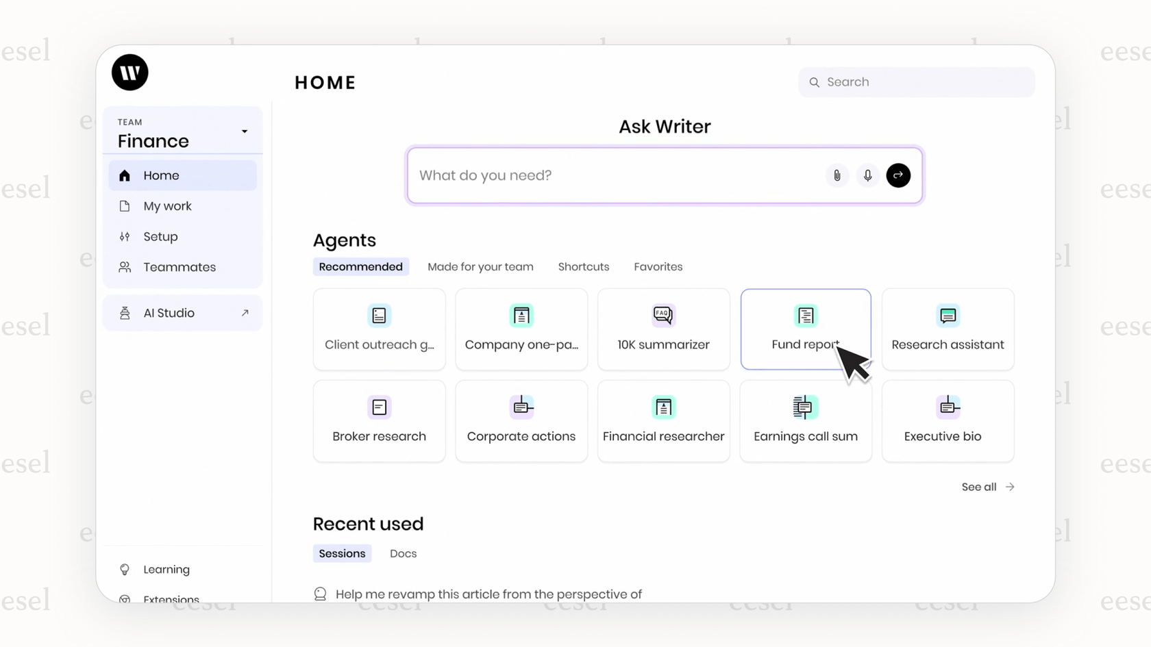 A screenshot of the Writer AI tool in writing showing how an administrator can set up a custom style guide with rules for terminology, tone, and grammar.