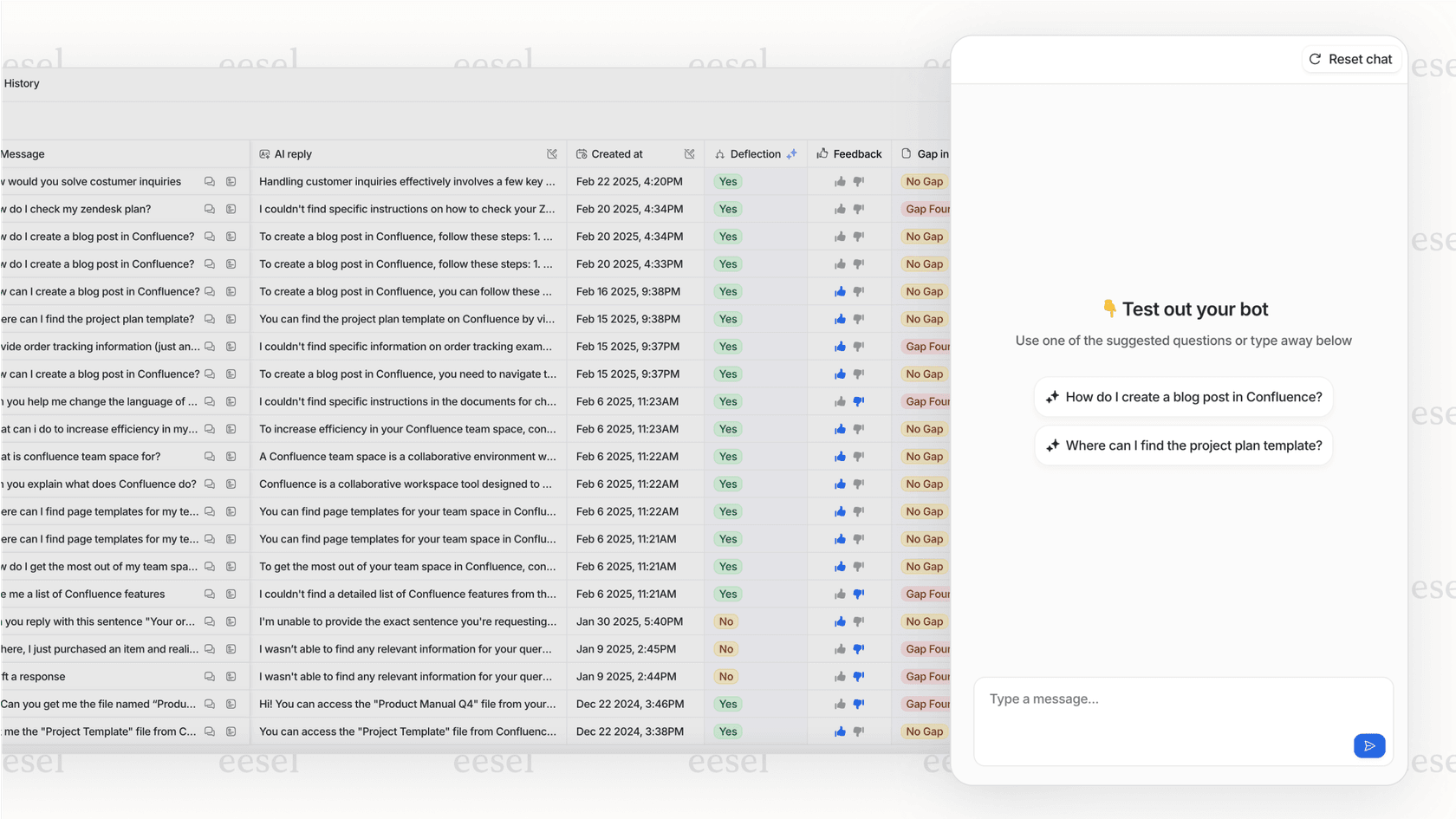 A screenshot of an AI platform's simulation mode, which provides transparency and helps address the 'black box' problem for AI in fintech.
